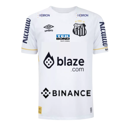 Camisa Santos Home 23/24 - Com Patrocínio -Torcedor - Masculino - Branca