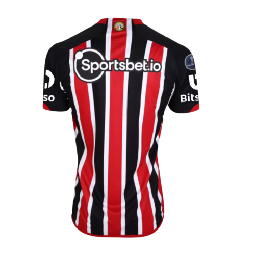 Camisa São Paulo Away 23/24 - Sulamericana 2023 Com Patrocinio - Torcedor - Masculino - Vermelha e Preta