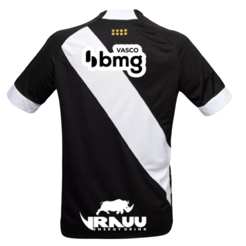 Camisa Vasco da Gama Home 22/23- Com Patrocínio - Torcedor - Masculino - Preta